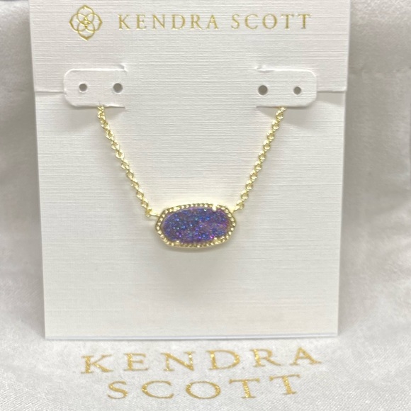 Kendra Scott Jewelry - New Kendra Scott Gold Elisa in Multicolor Drusy